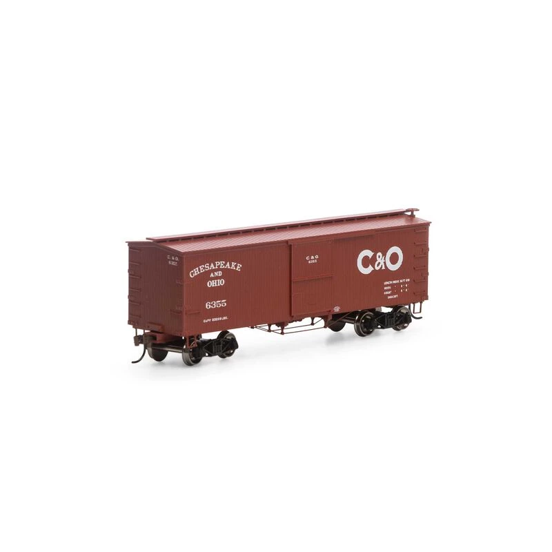 Athearn HO 36' Old Time Wood Box, C&O #6355 for Freight Cars 4 Athearn HO 36' Old Time Wood Box, C&O #6355 for Freight Cars - Image 2