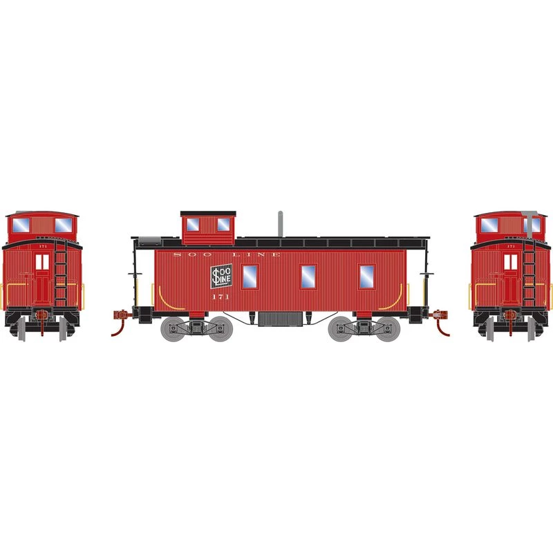 Athearn HO 30' 3-Window Caboose, SOO #171 for Cabooses 3 Athearn HO 30' 3-Window Caboose, SOO #171 for Cabooses