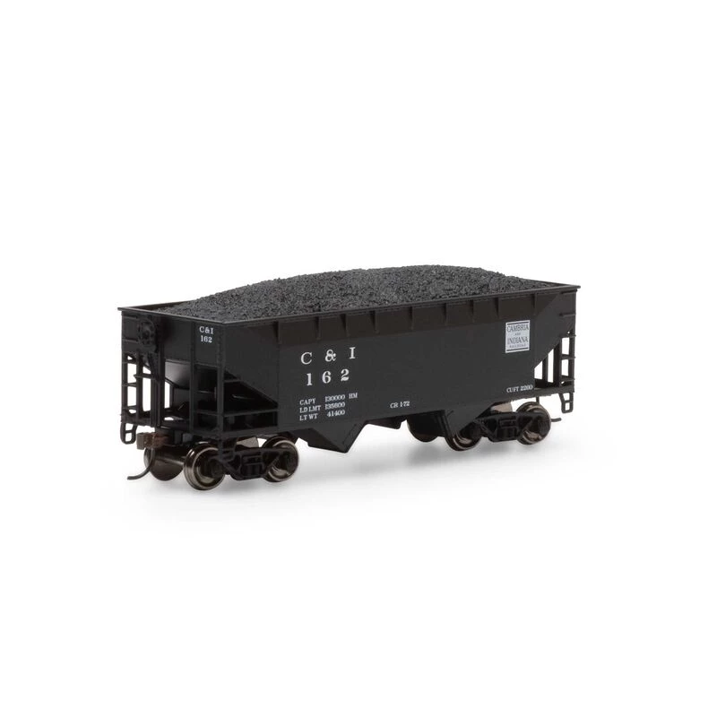 Athearn HO 34' 2-Bay Offset Open Hopper, C&I #162 for Freight Cars 3 Athearn HO 34' 2-Bay Offset Open Hopper, C&I #162 for Freight Cars