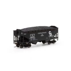 Athearn HO 34' 2-Bay Offset Open Hopper, C&O #52777 for Freight Cars