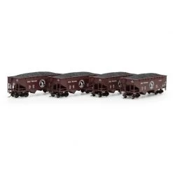 Athearn HO 34' 2-Bay Offset Open Hopper, GN #1 (4) for Freight Cars