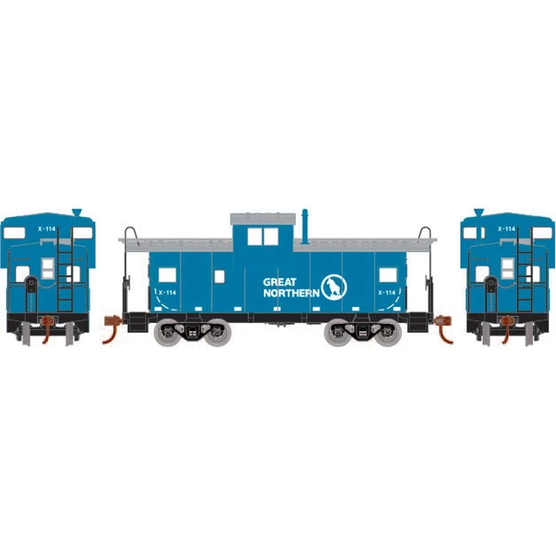 Athearn HO Wide Vision Caboose, GN #X-114 for Cabooses 3 Athearn HO Wide Vision Caboose, GN #X-114 for Cabooses