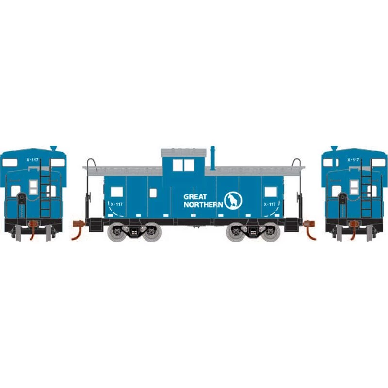 Athearn HO Wide Vision Caboose, GN #X-117 for Cabooses 3 Athearn HO Wide Vision Caboose, GN #X-117 for Cabooses