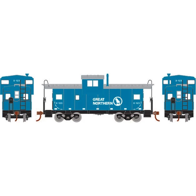 Athearn HO Wide Vision Caboose, GN #X-123 for Cabooses 3 Athearn HO Wide Vision Caboose, GN #X-123 for Cabooses