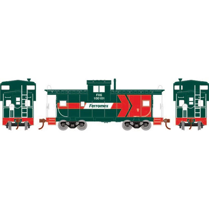 Athearn HO Wide Vision Caboose, Ferromex #100101 for Cabooses 3 Athearn HO Wide Vision Caboose, Ferromex #100101 for Cabooses