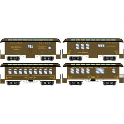 Athearn HO 34' Old Time Overton Passenger, NYC (4) for Passenger Cars