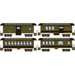 Athearn HO 34' Old Time Overton Passenger, CN (4) for Passenger Cars