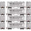 Athearn HO PS-2 2003 2-Bay Covered Hopper MILW (4) for Freight Cars 2 Athearn HO PS-2 2003 2-Bay Covered Hopper MILW (4) for Freight Cars -Roundhouse Online Shop RND2388 A0 WGXITAIS