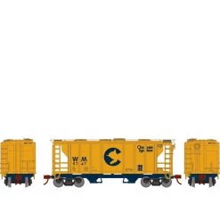 Athearn HO PS-2 2003 2-Bay Covered Hopper Chessie WM #5747 for Freight Cars