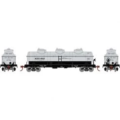 Athearn HO 3-Dome Tank, ACFX (4) for Freight Cars