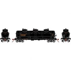Athearn HO 3-Dome Tank, EJR (4) for Freight Cars