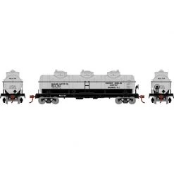 Athearn HO 3-Dome Tank, WQX (4) for Freight Cars