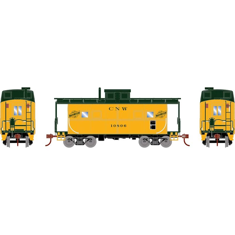 Athearn HO Eastern 4-Window Caboose, C&NW #10806 for Cabooses 3 Athearn HO Eastern 4-Window Caboose, C&NW #10806 for Cabooses