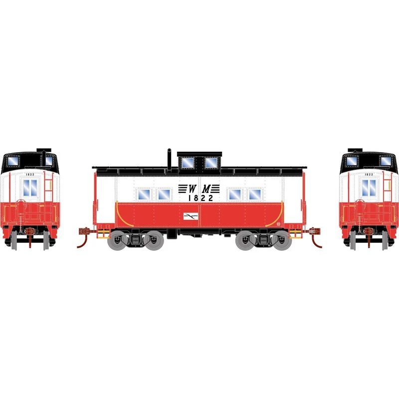 Athearn HO Eastern 4-Window Caboose, WM #1822 for Cabooses 3 Athearn HO Eastern 4-Window Caboose, WM #1822 for Cabooses
