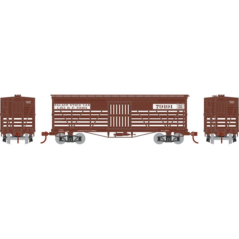 Athearn HO 36' Old Time Stock Car, RI #79191 for Freight Cars 3 Athearn HO 36' Old Time Stock Car, RI #79191 for Freight Cars