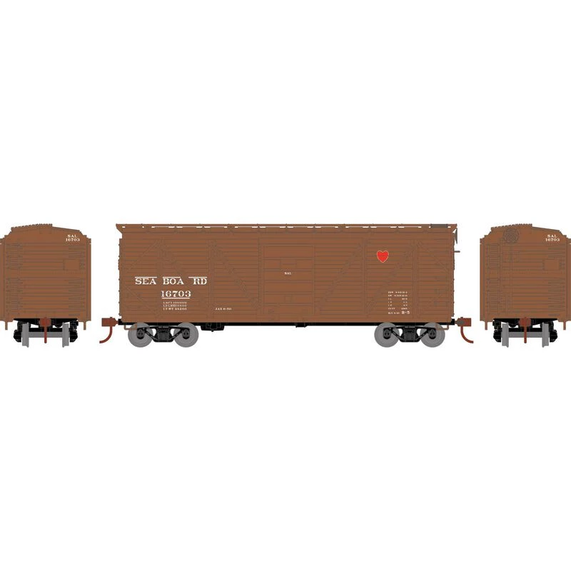Athearn HO 40' Single Sheathed Box, SAL #16703 for Freight Cars 3 Athearn HO 40' Single Sheathed Box, SAL #16703 for Freight Cars