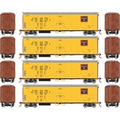 Athearn HO 50' Ex-Post Mechanical Reefer, BRCX (4) for Freight Cars