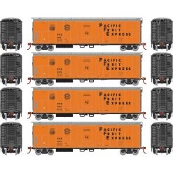 Athearn HO 50' Ex-Post Mechanical Reefer, PFE (4) for Freight Cars