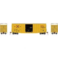 Athearn HO 50' Waffle HC Plug Door Box, FBOX #505416 for Freight Cars