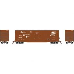 Athearn HO 50' Waffle HC Plug Door Box, SCL #90923 for Freight Cars