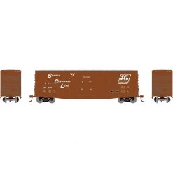 Athearn HO 50' Waffle HC Plug Door Box, SCL #90936 for Freight Cars
