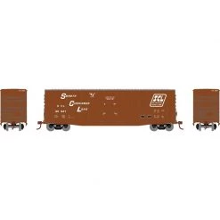 Athearn HO 50' Waffle HC Plug Door Box, SCL #90947 for Freight Cars