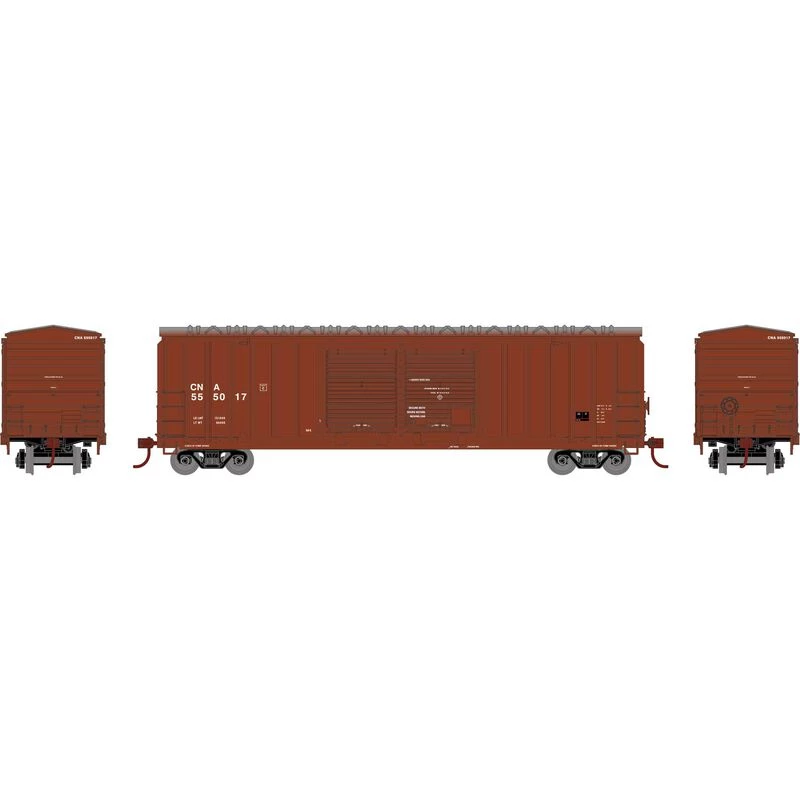 Athearn HO 50' FMC 5283 DD Box, CN #555017 for Freight Cars 3 Athearn HO 50' FMC 5283 DD Box, CN #555017 for Freight Cars