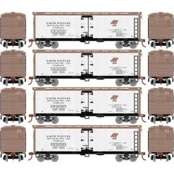 Athearn HO 40' Wood Reefer, NWX (4) for Freight Cars
