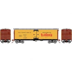 Athearn HO 40' Wood Reefer, EKSK #3721 for Freight Cars