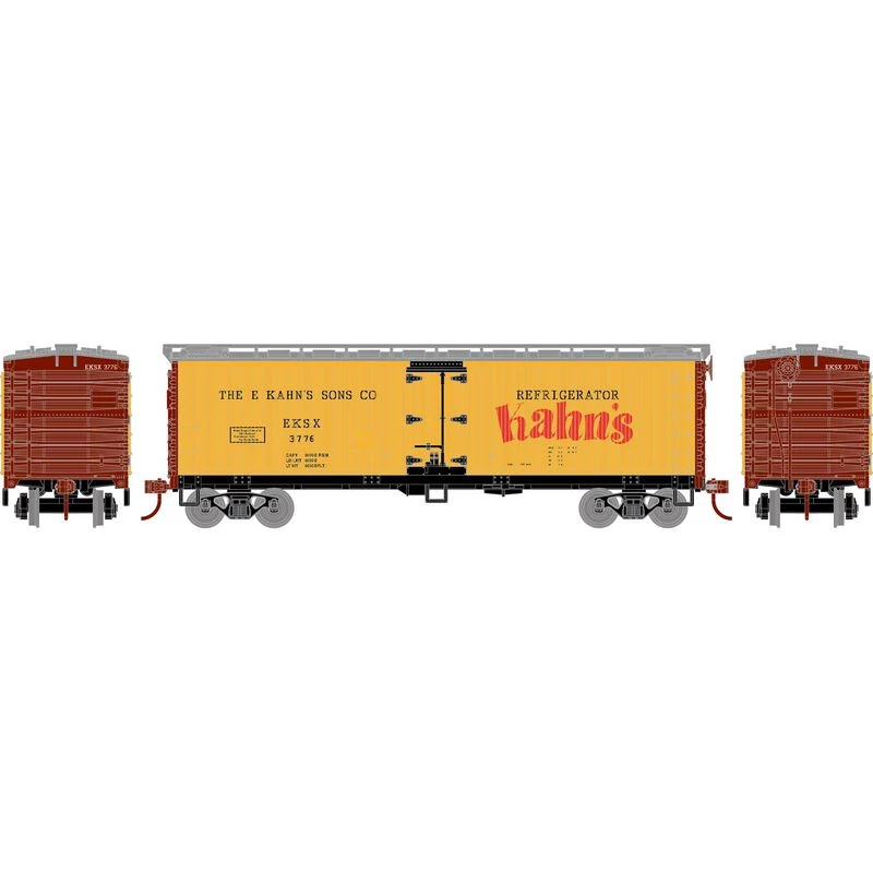 Athearn HO 40' Wood Reefer, EKSK #3776 for Freight Cars 3 Athearn HO 40' Wood Reefer, EKSK #3776 for Freight Cars